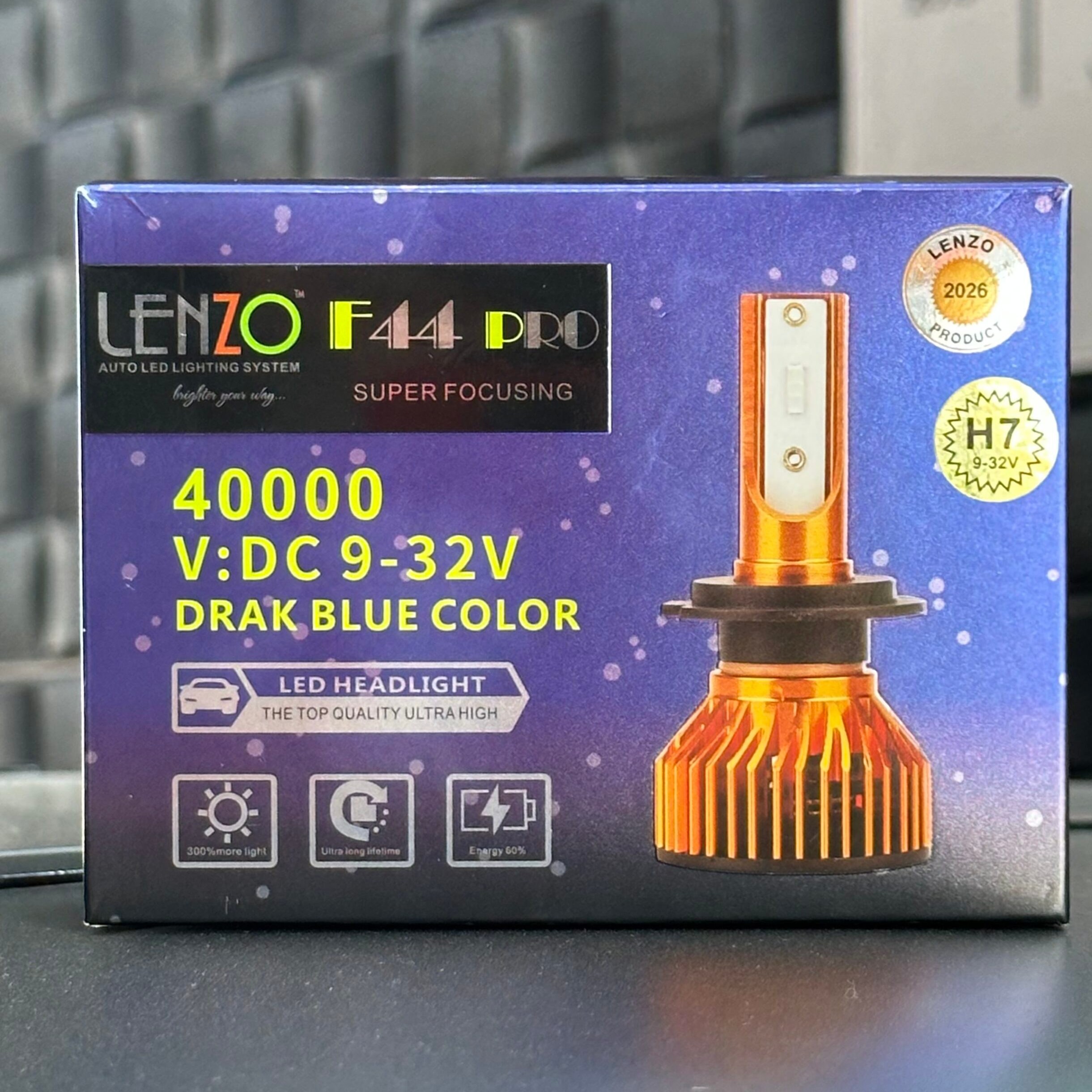هدلایت رنگ آبی تیره F44 PRO پایه H1
